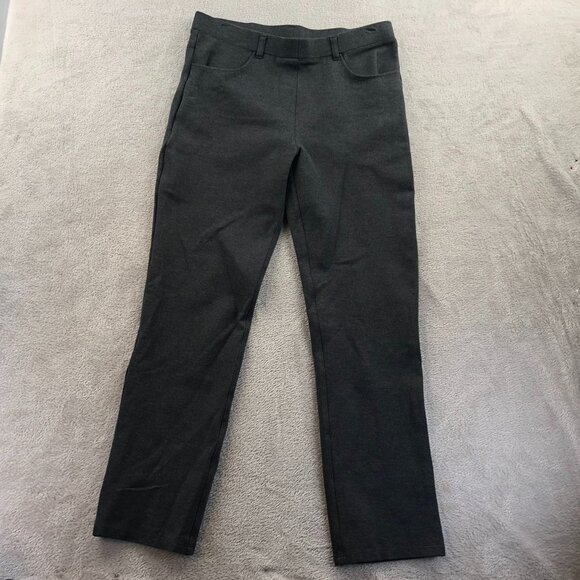 Quince Women Pants Medium Petite Straight Leg Petite Pull On Stretch Gray Casual - Picture 12 of 13